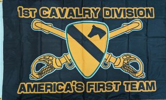 1st Cavalry Division Flag Black