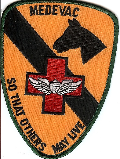 1st Cavalry Division DUSTOFF Air Ambulance patch 