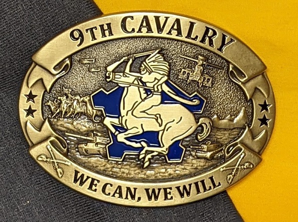 Buckle 9th Cav Brass | Crossed Sabers – Chapter Gift Shop