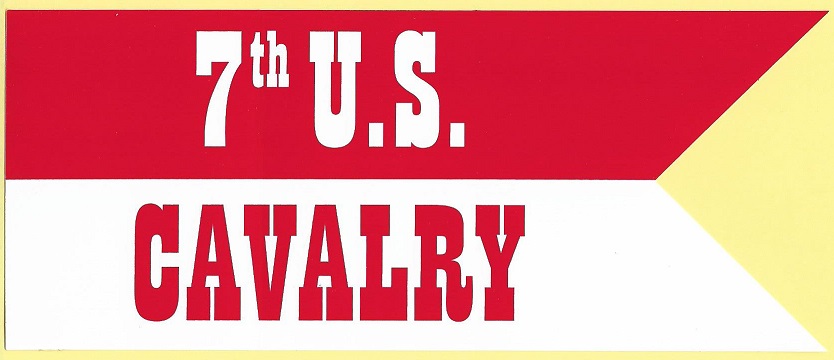 7th U.S. Cavalry Guidon Sticker