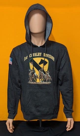 Sweatshirt 1st Cavalry Division Black | Crossed Sabers – Chapter
