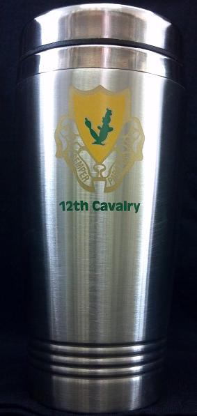 Mug 12th Cavalry Regiment Stainless Steel | Crossed Sabers – Chapter ...